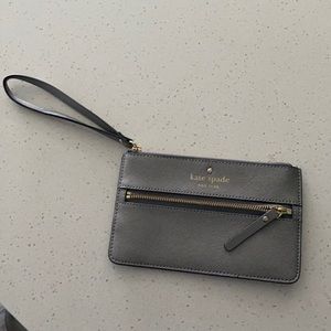 Silver Kate Spade Wristlet